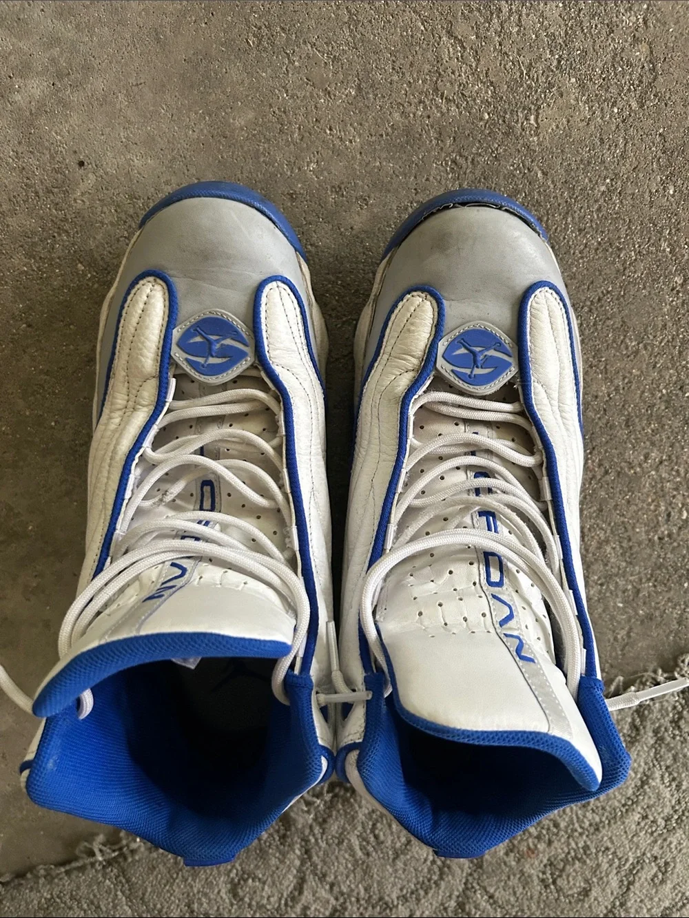 Nike JORDAN VP Blue and White Athletic Sneakers